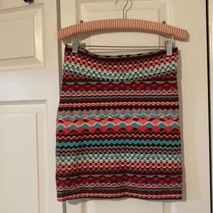 A-Line stretchy skirt, forever21, Sz Med